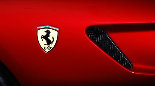 Ferrari Red Color Logo HD Desktop Wallpaper