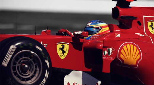 Fernando Alonso in Ferrari Formula 1 Car