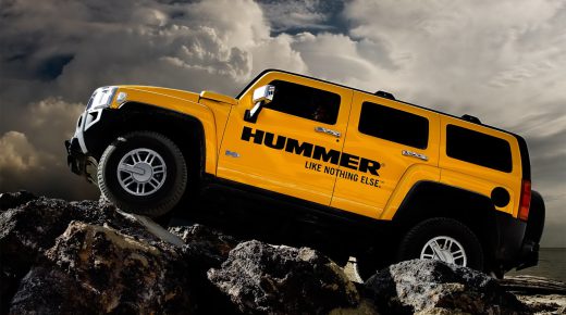 Hummer H3 Yellow HD Wallpaper for Desktop