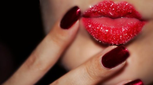 Girls Beautiful Lips With sugar HD Desktop Wallpaper Background Free Download