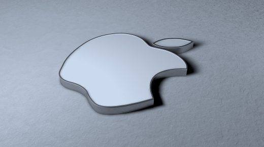 Shiny Apple Logo White Wallpaper HD for Desktop Widescreen Wallpaper Download Free