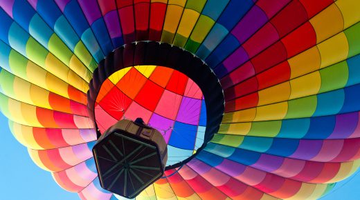 Colorful Hot Air Balloon in the Sky High Definition Desktop