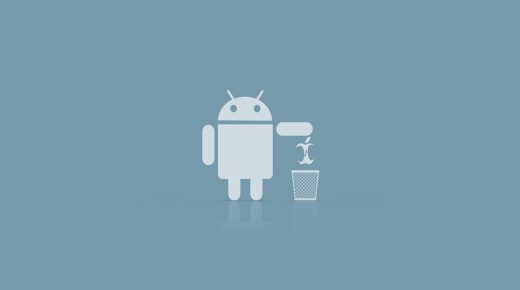 Android Robot Eat Apple Wallpaper