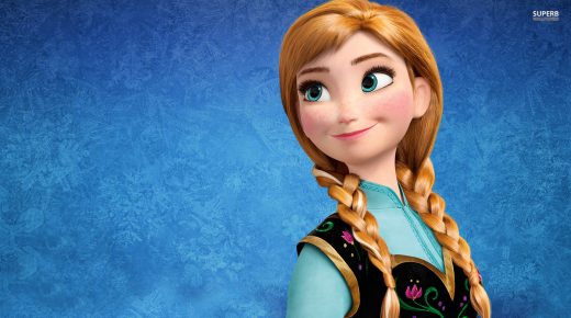 Cartoons Anna in Frozen Movie HD Desktop Wallpaper