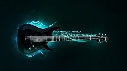Guitar Digital Art HD Desktop Wallpaper