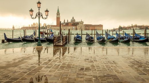 San Giorgio Maggiore Boat House Venice HD Desktop Wallpaper
